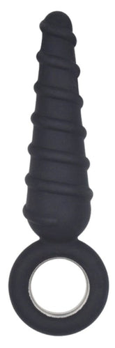 Metal O-Ring Spiral Silicone Anal Plug
